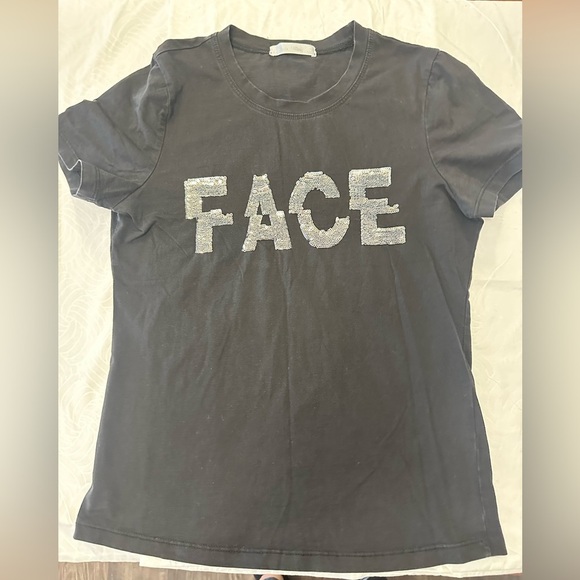 Tops - Black FACE Graphic Jersey Top